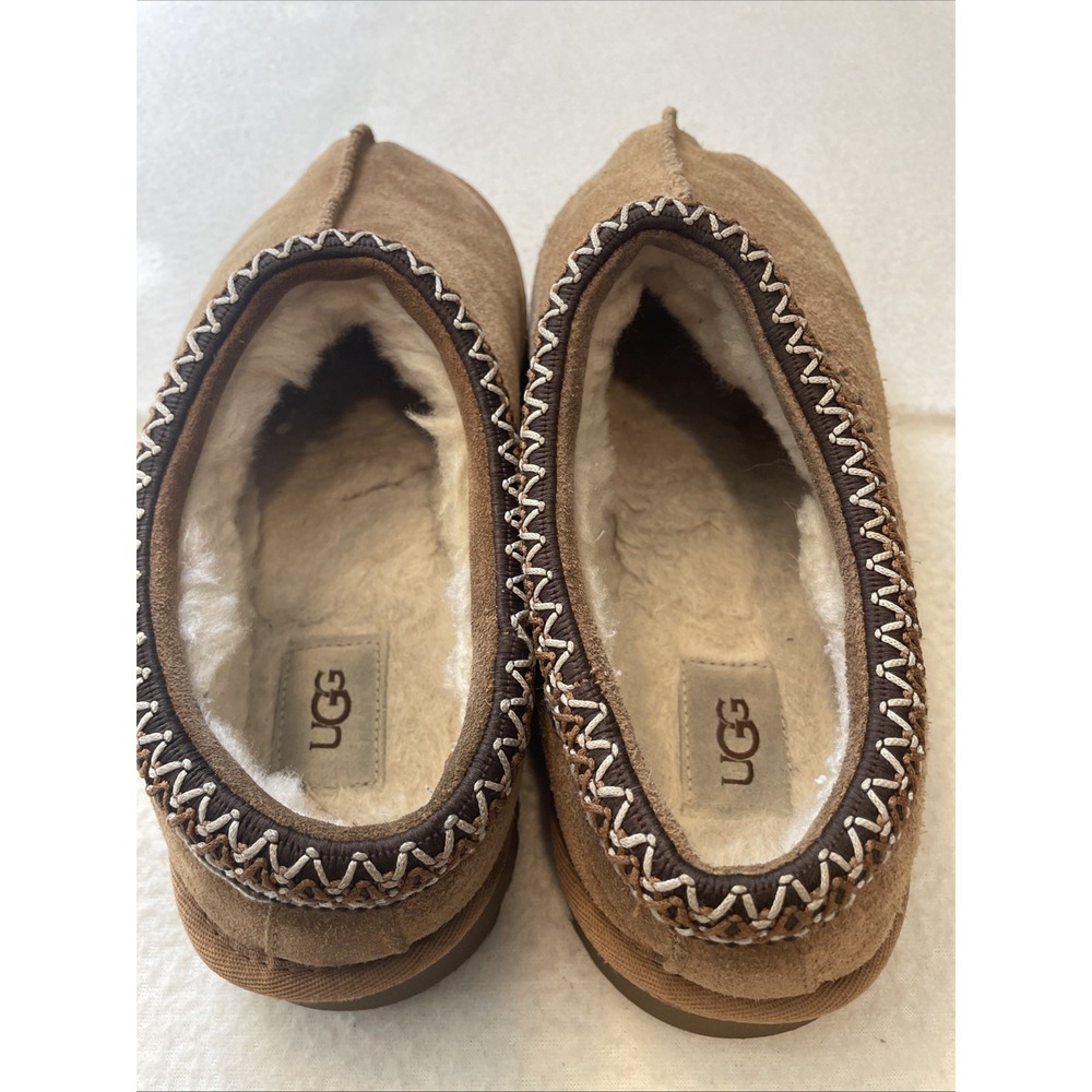 UGG Tasman Slipper Suede Chestnut Women's Men's Comfort Shoe - Picture 2 of 7